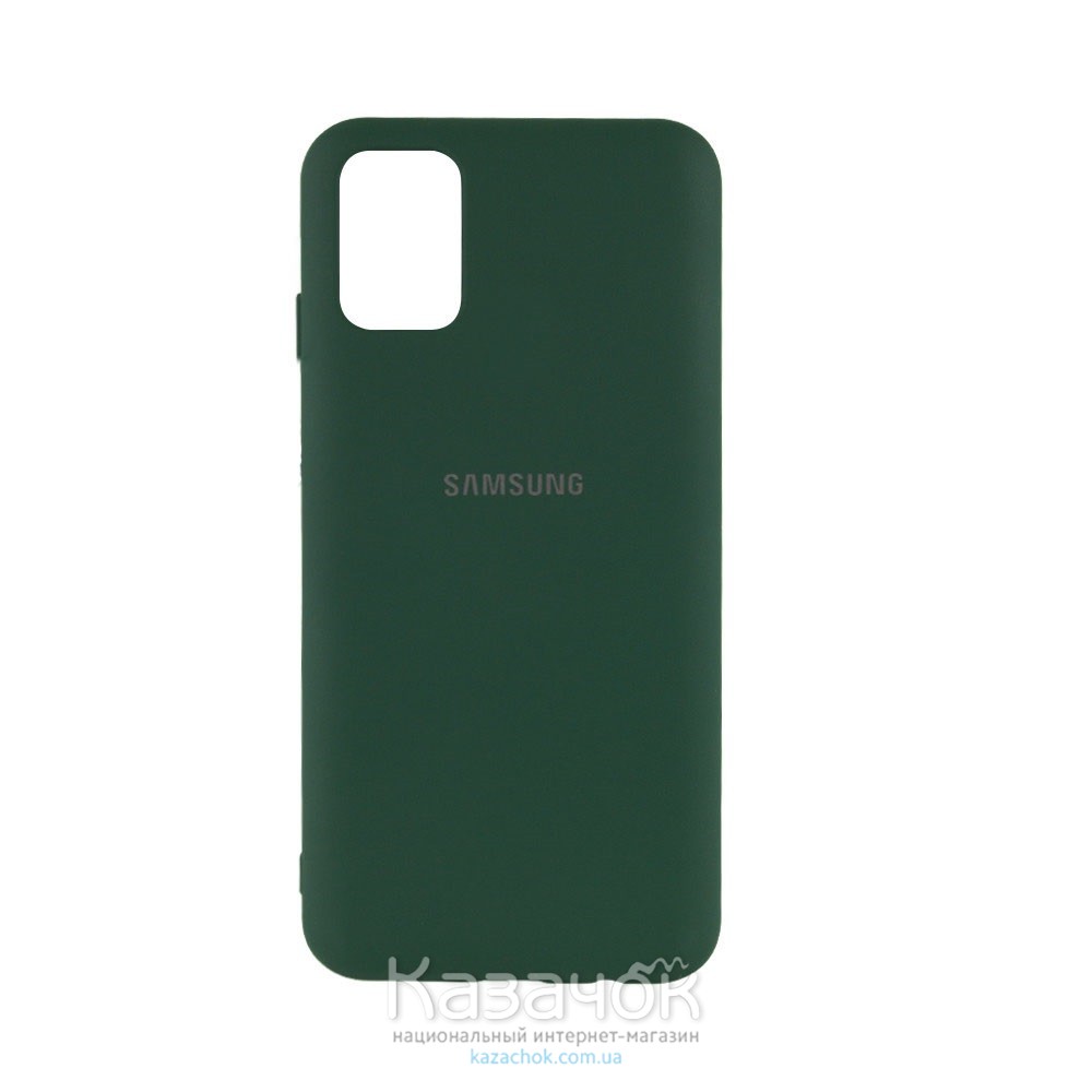 Силиконовая накладка Silicone Case для Samsung M31S 2020 M317 Dark Green