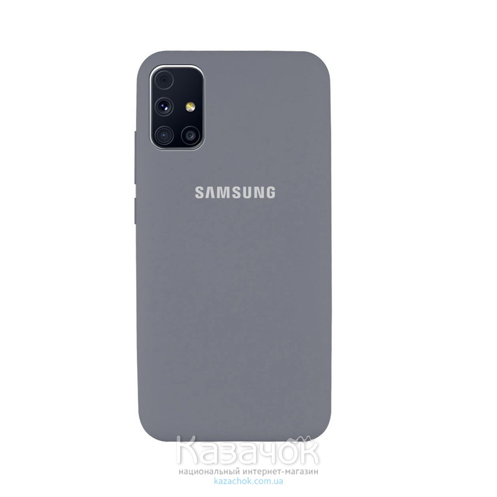 Силиконовая накладка Silicone Case для Samsung M31S 2020 M317 Grey
