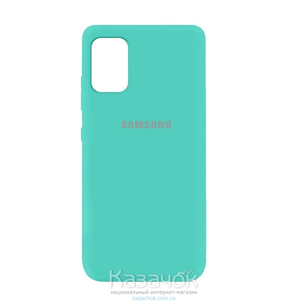 Силиконовая накладка Silicone Case для Samsung A31/A315 2020 Turquoise