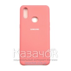 Силиконовая накладка Silicone Case для Samsung A10S/A107 2019 Peach