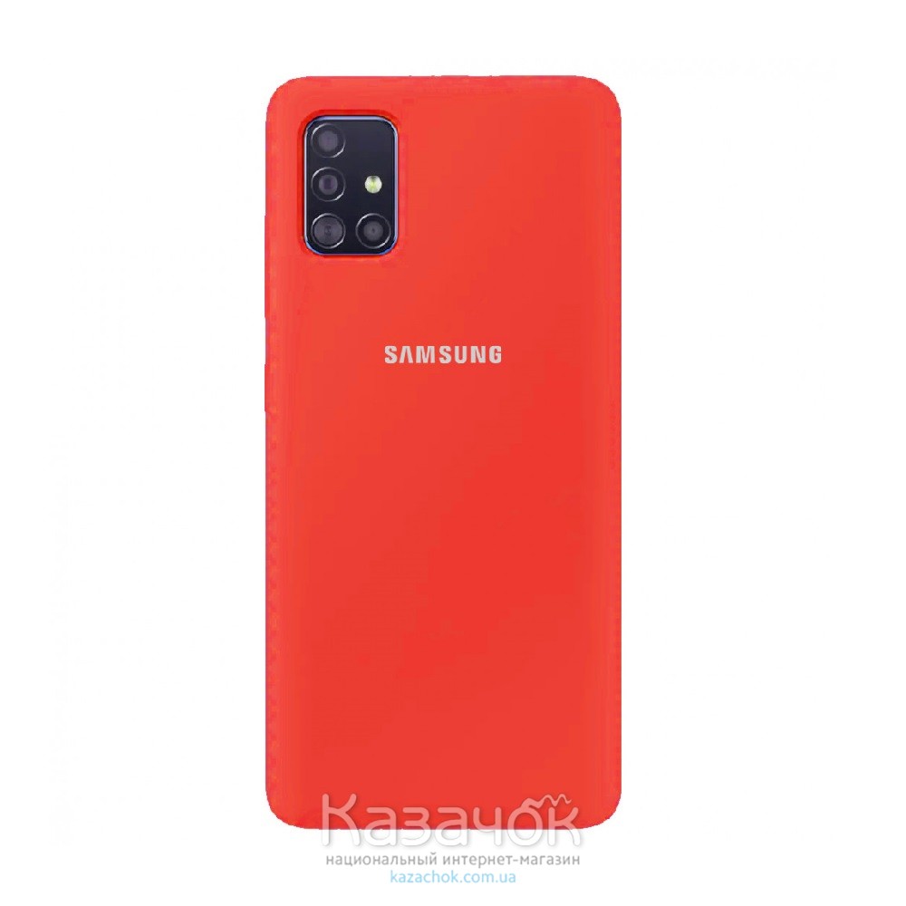 Силиконовая накладка Soft Silicone Case для Samsung A51/A515 2020 Red