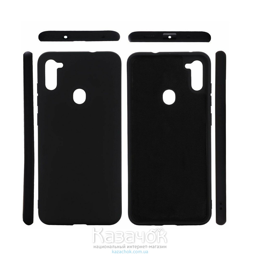 Силиконовая накладка Soft Silicone Case для Samsung M11/A11 2020 Black