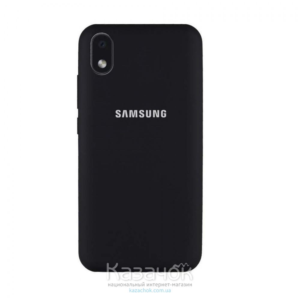 Силиконовая накладка Soft Silicone Case для Samsung A01/A013 2020 Core Black