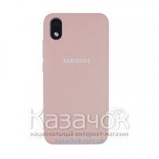 Силиконовая накладка Soft Silicone Case для Samsung A01/A013 2020 Core Peach