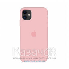 Силиконовая накладка Silicone Case для iPhone 11 Pro Pink Light