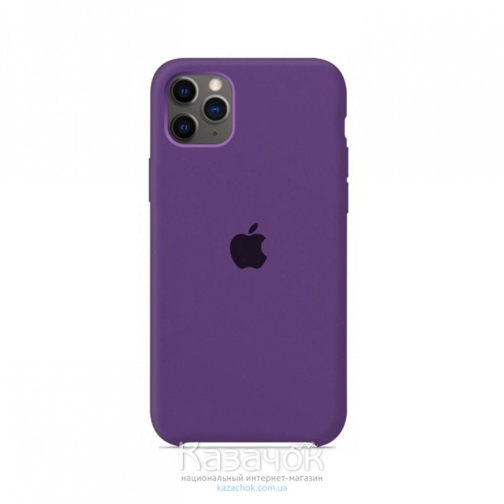 Силиконовая накладка Silicone Case для iPhone 11 Pro Violet