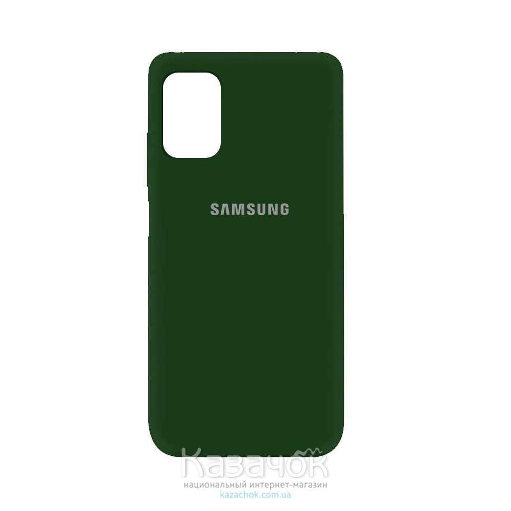 Силиконовая накладка Soft Silicone Case для Samsung M51/M515 2020 Dark Green