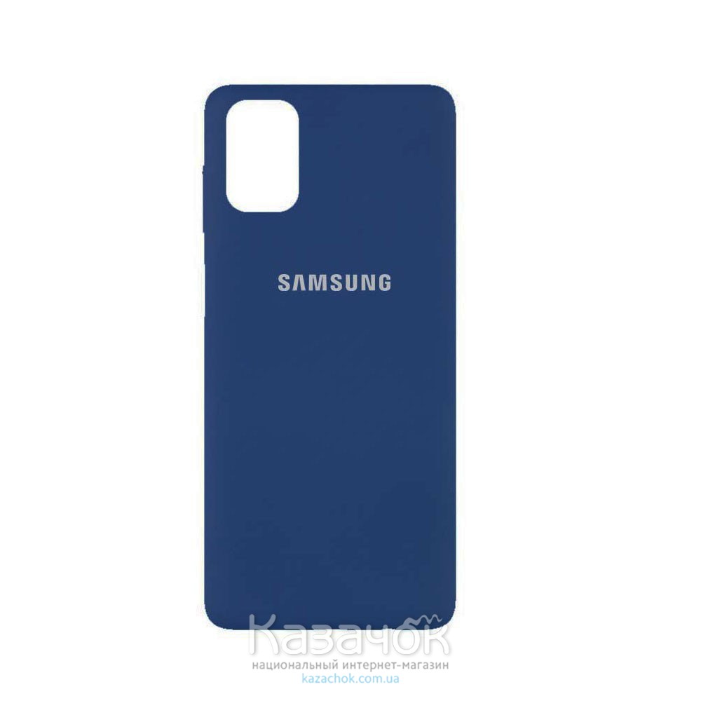 Силиконовая накладка Soft Silicone Case для Samsung M51/M515 2020 Dark Blue