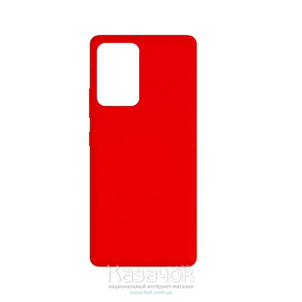 Силиконовая накладка Soft Silicone Case для Samsung A72 2021 Red