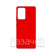 Силиконовая накладка Soft Silicone Case для Samsung A52 2021 Red