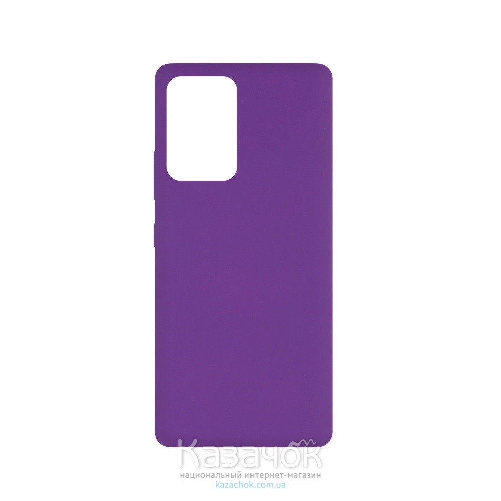 Силиконовая накладка Soft Silicone Case для Samsung A72 2021 Violet