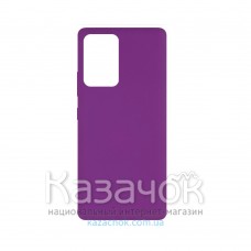 Силиконовая накладка Soft Silicone Case для Samsung A72 2021 Purple