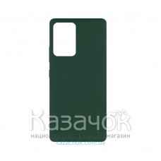 Силиконовая накладка Soft Silicone Case для Samsung A72 2021 Dark Green