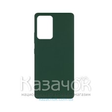Силиконовая накладка Soft Silicone Case для Samsung A52 2021 Dark Green