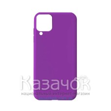 Силиконовая накладка Soft Silicone Case для Samsung A12 2021 Purple