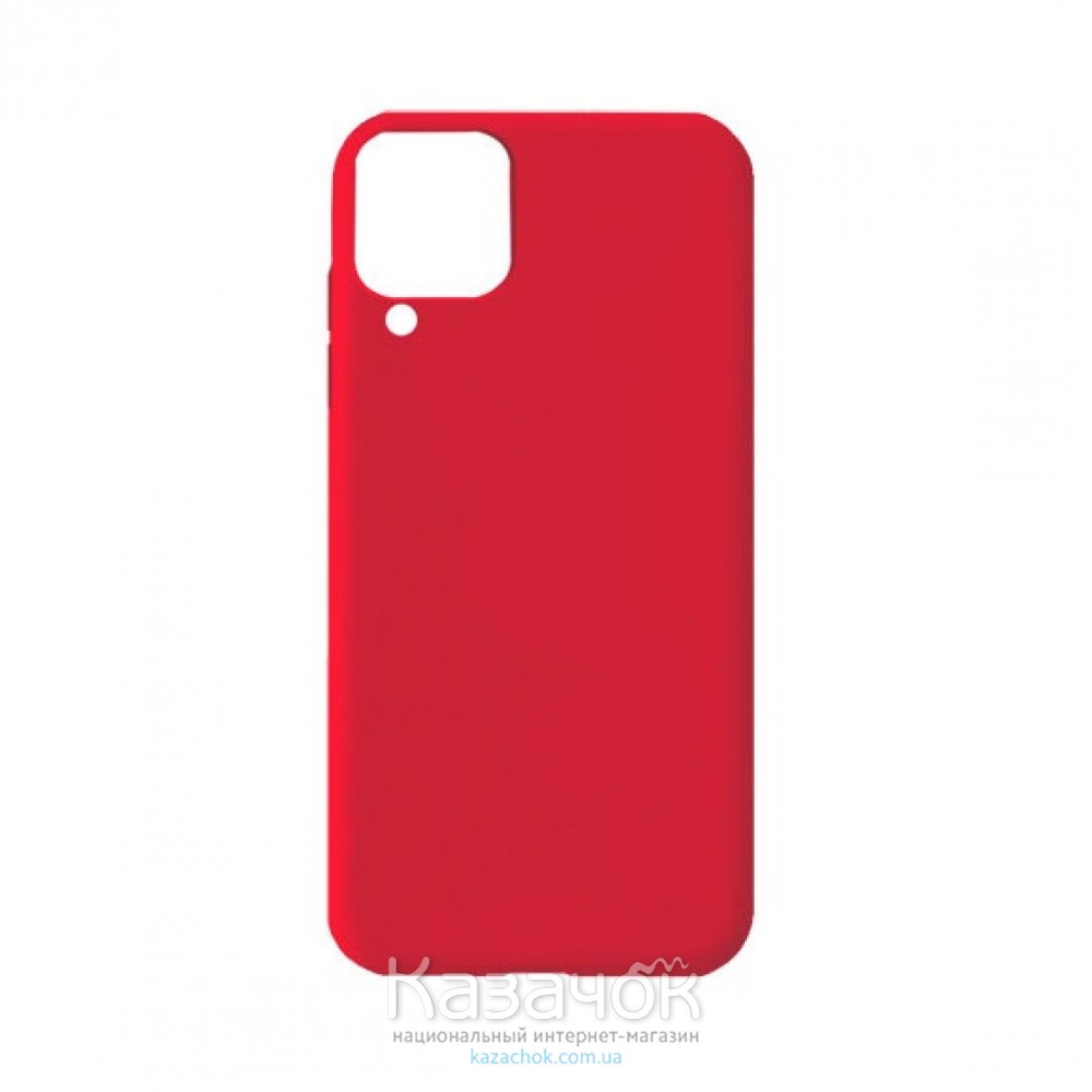 Силиконовая накладка Soft Silicone Case для Samsung A12 2021 Red