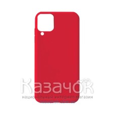 Силиконовая накладка Soft Silicone Case для Samsung A12 2021 Red