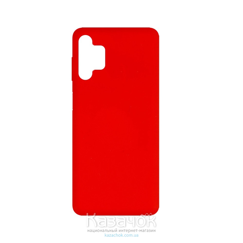 Силиконовая накладка Soft Silicone Case для Samsung A32 2021 Red