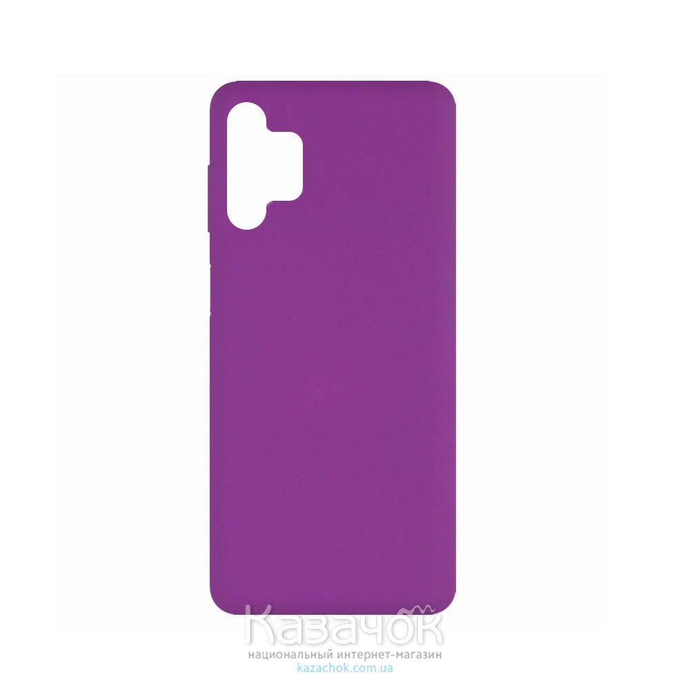 Силиконовая накладка Soft Silicone Case для Samsung A32 2021 Purple