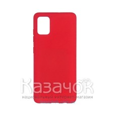 Силиконовая накладка Soft Silicone Case для Samsung A02s 2021 Red
