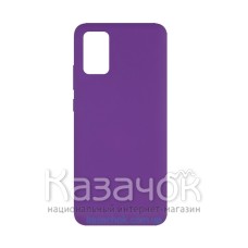 Силиконовая накладка Soft Silicone Case для Samsung A02s 2021 Purple