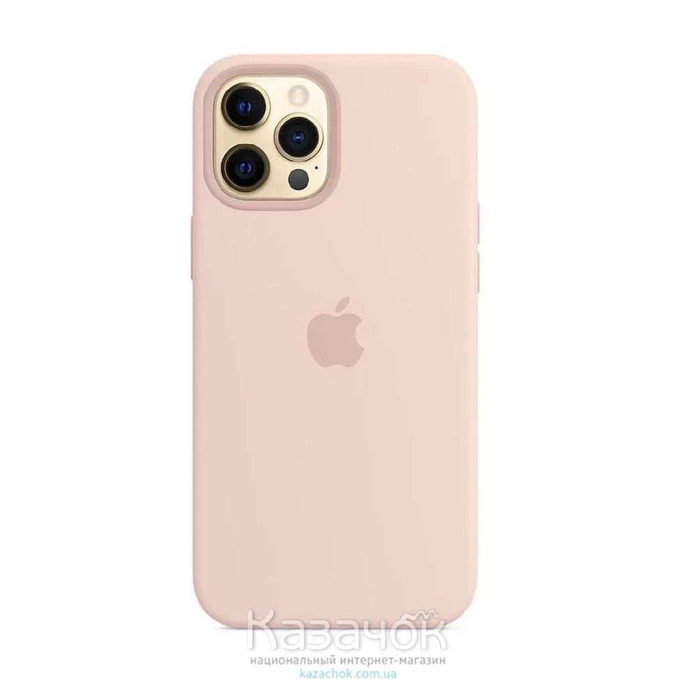 Силиконовая накладка Silicone Case для iPhone 12 Pro Max Pink Sand