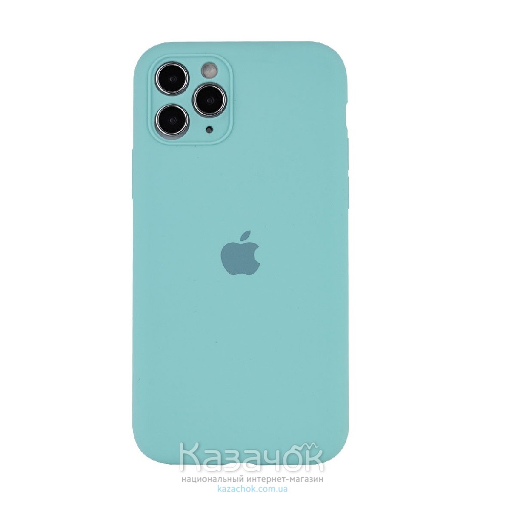 Силиконовая накладка Silicone Case для iPhone 12 Pro Blue Sea