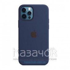 Силиконовая накладка Silicone Case для iPhone 12 Pro Max Navy Blue