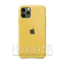 Силиконовая накладка Silicone Case для iPhone 11 Pro Gold