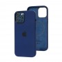 Силиконовая накладка Silicone Case Magsafe для iPhone 12 Pro Max Deep Navy