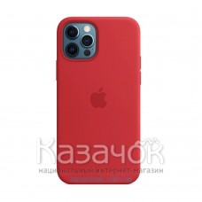 Силиконовая накладка Silicone Case Magsafe для iPhone 12 Pro Max Red