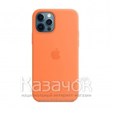 Силиконовая накладка Silicone Case Magsafe для iPhone 12 Pro Max Kumquat