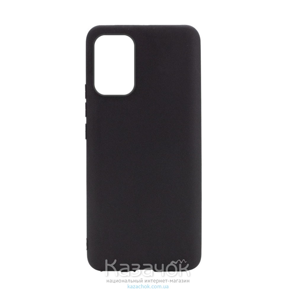 Силиконовая накладка Silicone Case для Xiaomi Redmi Note 10 Black