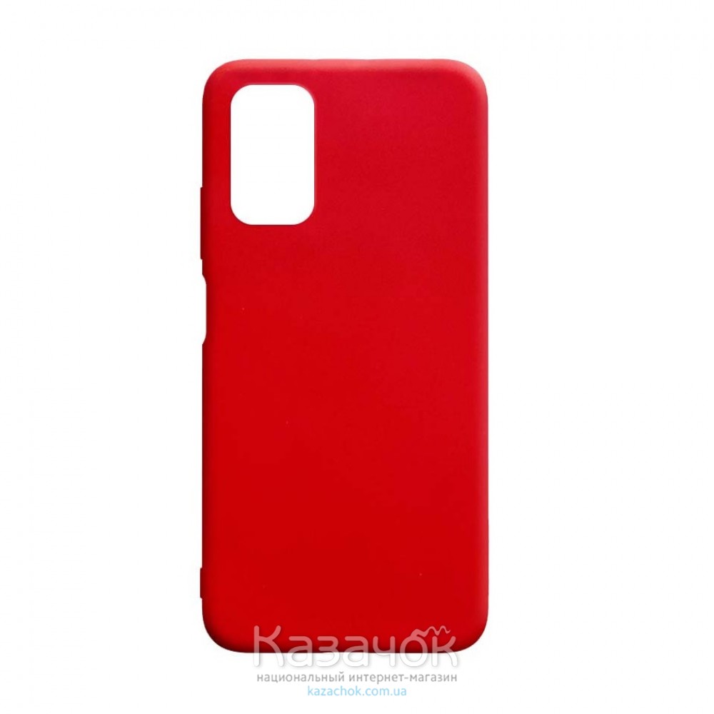 Силиконовая накладка Silicone Case для Xiaomi Poco M3 Red