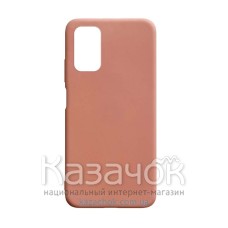 Силиконовая накладка Silicone Case для Xiaomi Poco M3 Pink Sand