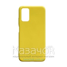 Силиконовая накладка Silicone Case для Xiaomi Poco M3 Yellow