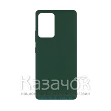 Силиконовая накладка Silicone Case для Samsung A52/A525 2021 Dark Green