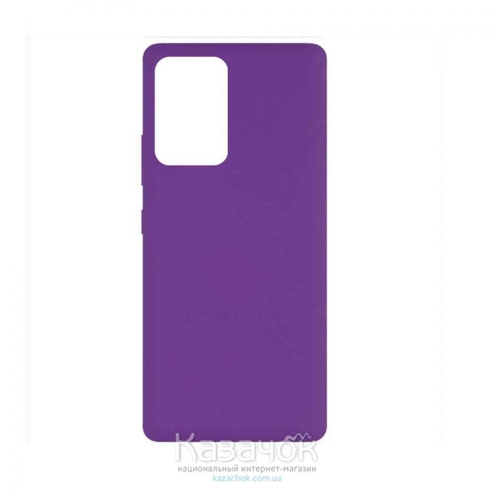 Силиконовая накладка Silicone Case для Samsung A52/A525 2021 Purple