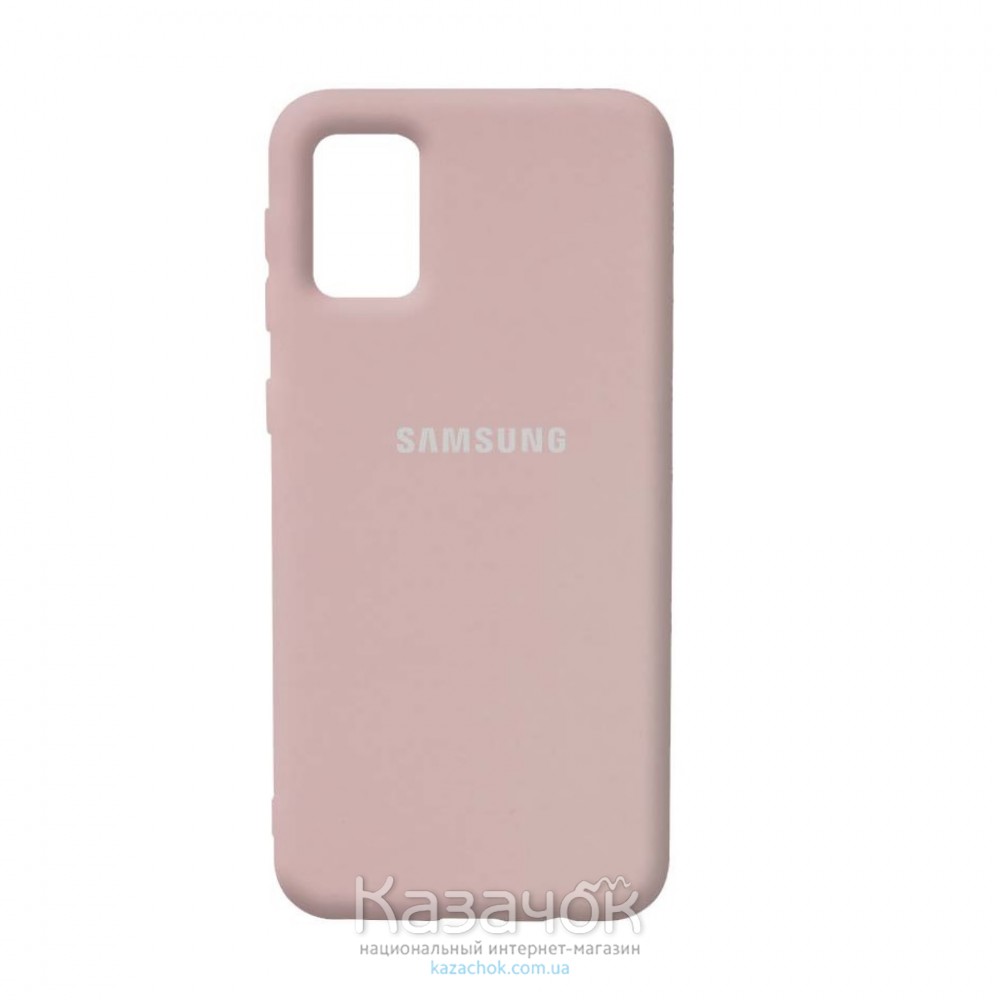 Силиконовая накладка Silicone Case для Samsung A02S/A025 2021 Sand Pink