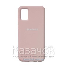 Силиконовая накладка Silicone Case для Samsung A02S/A025 2021 Sand Pink