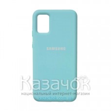 Силиконовая накладка Silicone Case для Samsung A02S/A025 2021 Motton Blue