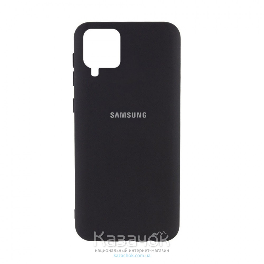 Силиконовая накладка Silicone Case для Samsung A12/A125 2021 Black