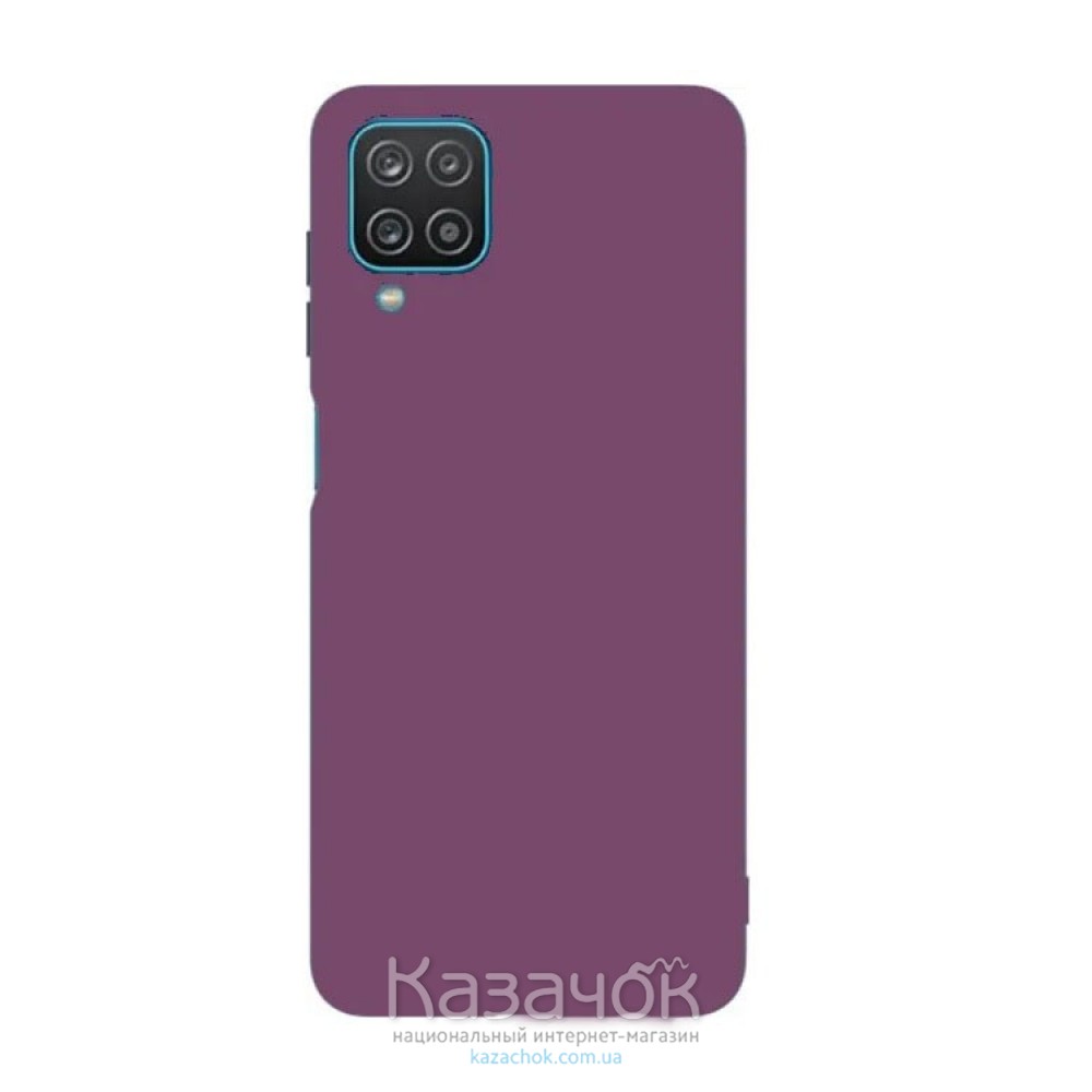 Силиконовая накладка Silicone Case для Samsung A12/A125 2021 Purple