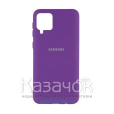 Силиконовая накладка Silicone Case для Samsung A12/A125 2021 Violet