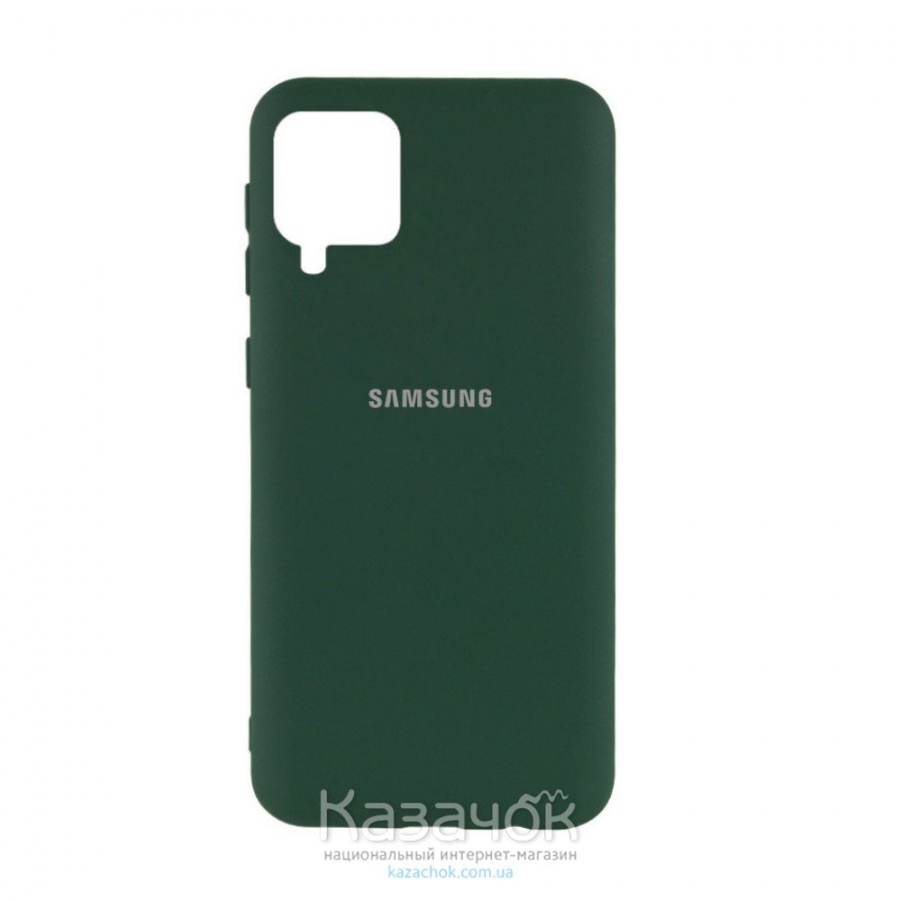 Силиконовая накладка Silicone Case для Samsung A12/A125 2021 Pine Green