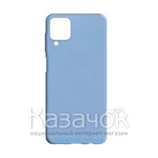 Силиконовая накладка Silicone Case для Samsung A12/A125 2021 Light Blue