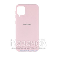 Силиконовая накладка Silicone Case для Samsung A12/A125 2021 Light Pink