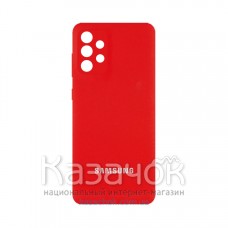 Силиконовая накладка Silicone Case для Samsung A52/A525 2021 Red