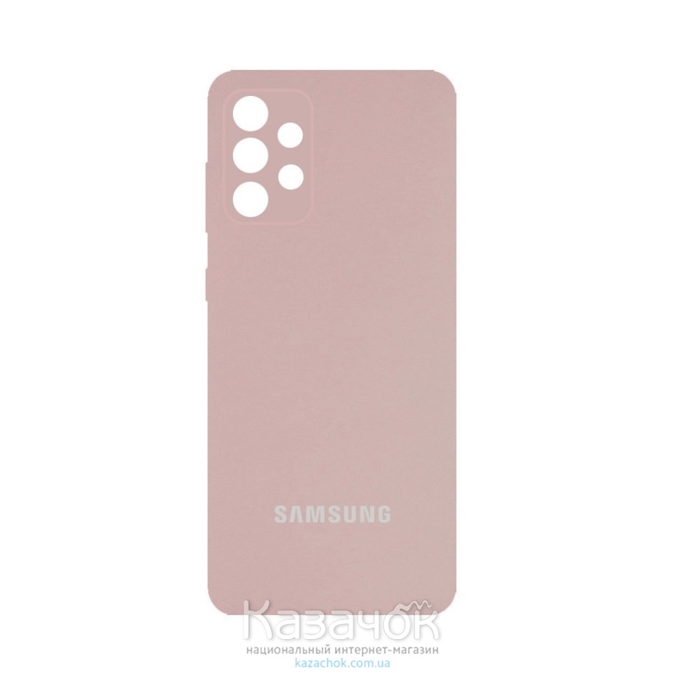 Силиконовая накладка Silicone Case для Samsung A32/A325 2021 Sand Pink