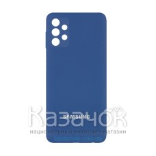 Силиконовая накладка Silicone Case для Samsung A52/A525 2021 Navy Blue